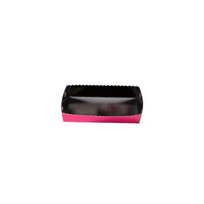 Dessert tray 130x90x35mm fuchsia-black